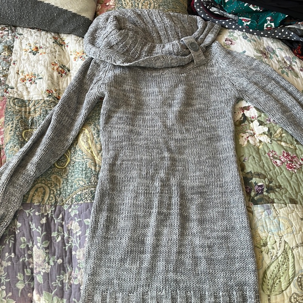 Grey sweater dress make me an offer